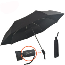 3 logos personnalisés AOC pliants imprimés sur la poignée xiamen parapluie promotionnel de qualité usine manuel